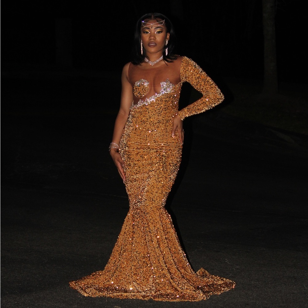 Golden Prom/ evening gown